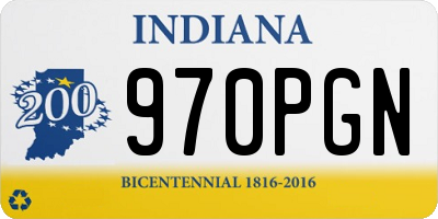 IN license plate 970PGN