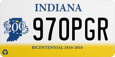 IN license plate 970PGR