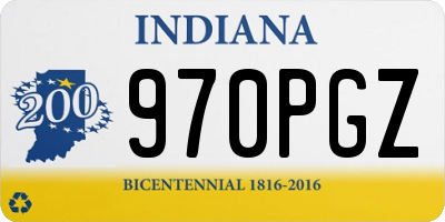 IN license plate 970PGZ