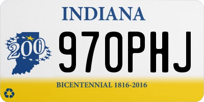 IN license plate 970PHJ