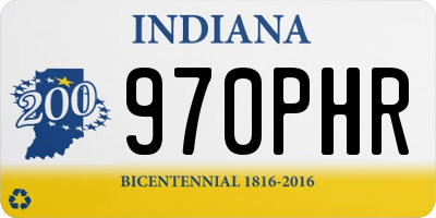 IN license plate 970PHR