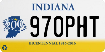 IN license plate 970PHT