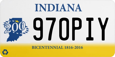 IN license plate 970PIY