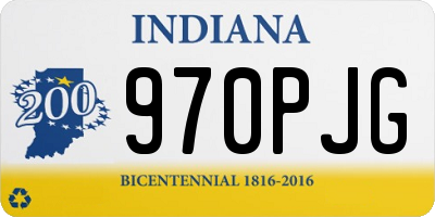 IN license plate 970PJG
