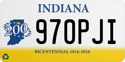 IN license plate 970PJI