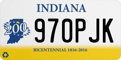 IN license plate 970PJK