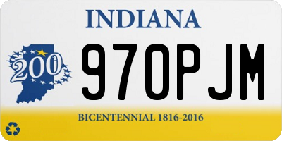 IN license plate 970PJM