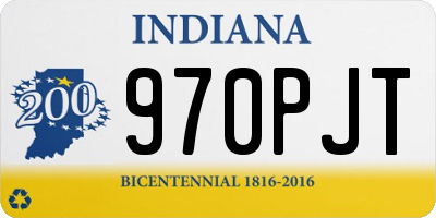 IN license plate 970PJT
