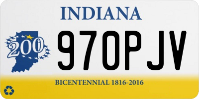 IN license plate 970PJV