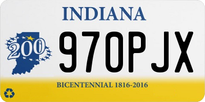 IN license plate 970PJX