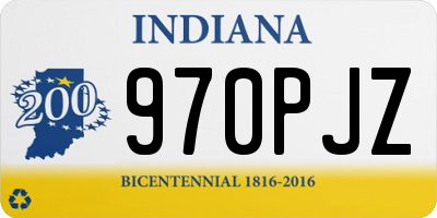 IN license plate 970PJZ
