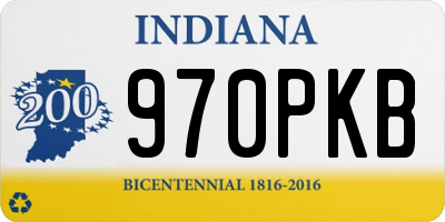 IN license plate 970PKB