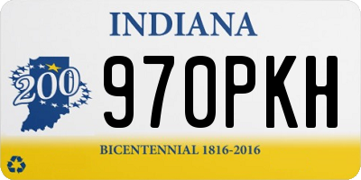 IN license plate 970PKH