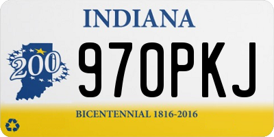 IN license plate 970PKJ