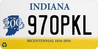IN license plate 970PKL