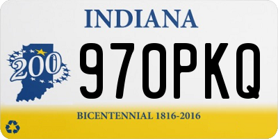 IN license plate 970PKQ