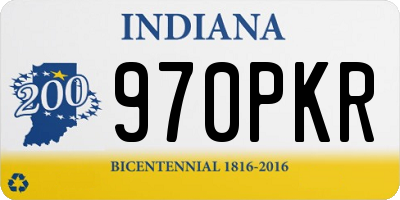 IN license plate 970PKR