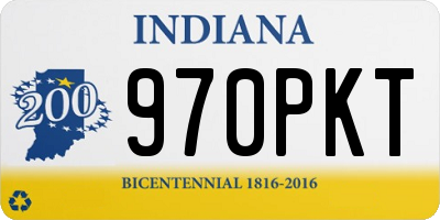 IN license plate 970PKT