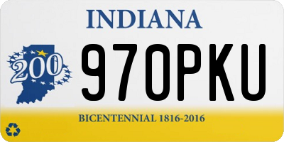 IN license plate 970PKU