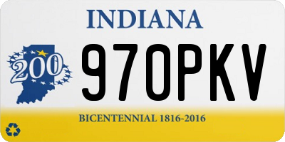 IN license plate 970PKV
