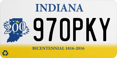 IN license plate 970PKY