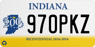 IN license plate 970PKZ