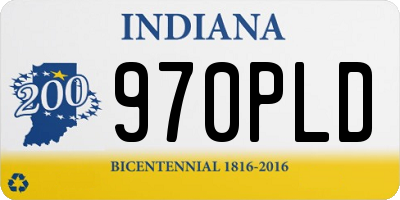 IN license plate 970PLD