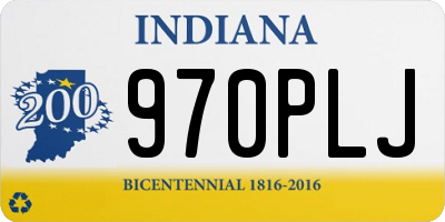 IN license plate 970PLJ