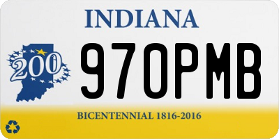 IN license plate 970PMB