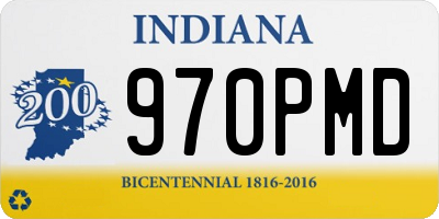 IN license plate 970PMD