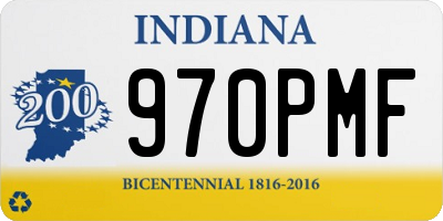 IN license plate 970PMF