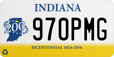 IN license plate 970PMG