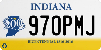 IN license plate 970PMJ