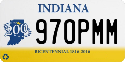 IN license plate 970PMM