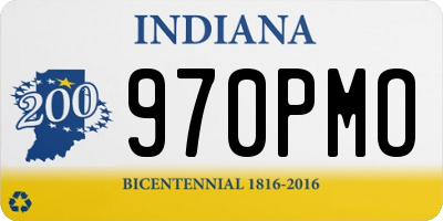 IN license plate 970PMO