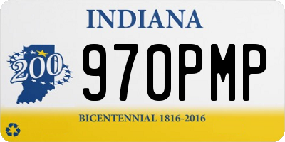 IN license plate 970PMP