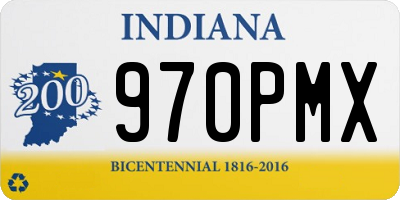 IN license plate 970PMX