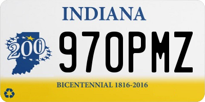 IN license plate 970PMZ