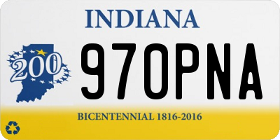 IN license plate 970PNA