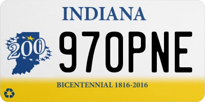 IN license plate 970PNE