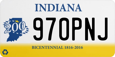 IN license plate 970PNJ