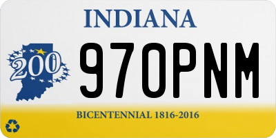 IN license plate 970PNM