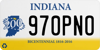 IN license plate 970PNO