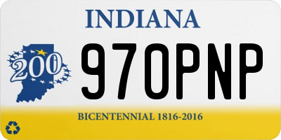 IN license plate 970PNP