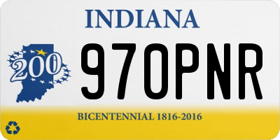 IN license plate 970PNR