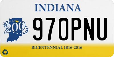 IN license plate 970PNU