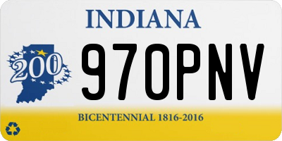 IN license plate 970PNV