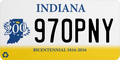 IN license plate 970PNY