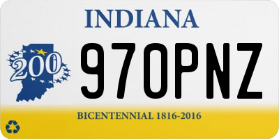 IN license plate 970PNZ