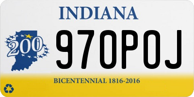 IN license plate 970POJ